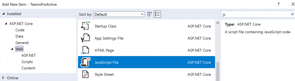 new javascript file that will become a gulpfile.js